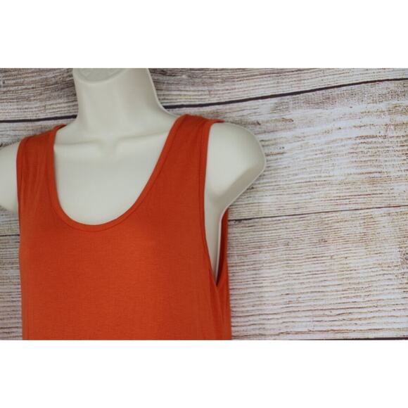 Monoreno Womens Size Small Pullover Sleeveless Short Shirt Dress Orange - Picture 3 of 6